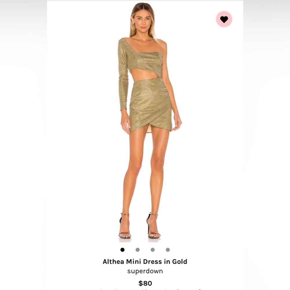 Superdown Althea mini dress in gold